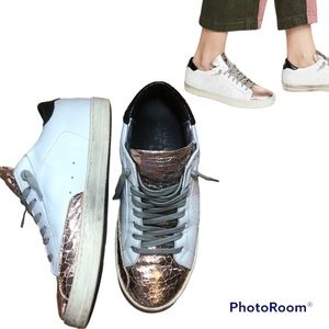 P448 John Rose Gold Low Top Sneakers